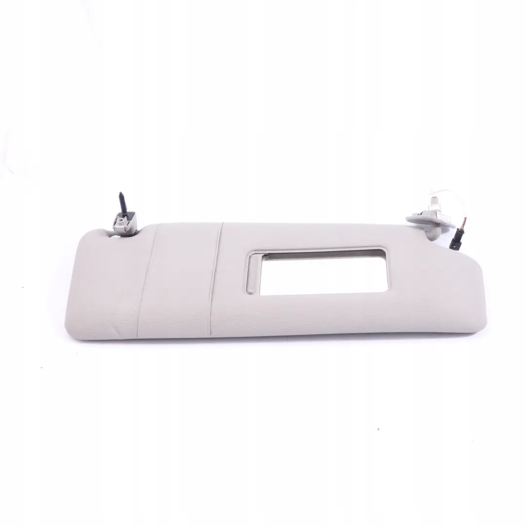 BMW E65 E66 Sun Visor Lamp Light Cover Right O/S Leather Steingrau Grey - SKU 7017792-1 - Part number 7017792