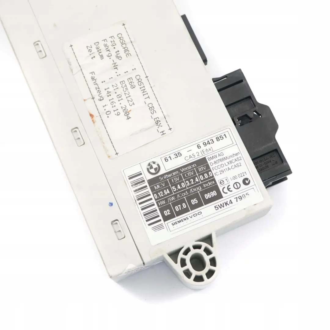 BMW 5 Series E60 520i M54 170HP ECU Kit DME + CAS2 + Key Automatic - SKU 7533651-3 - Part number 7533651