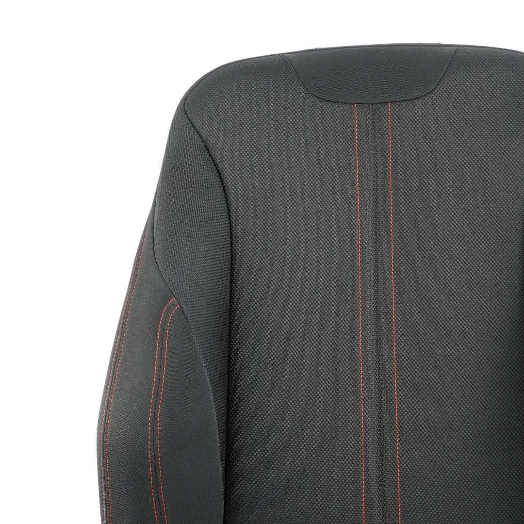 BMW F20 F30 LCI Front Left Sport Seat N/S Backrest Cover Cloth Anthracite Red - SKU 7475405 - Part number 7475405