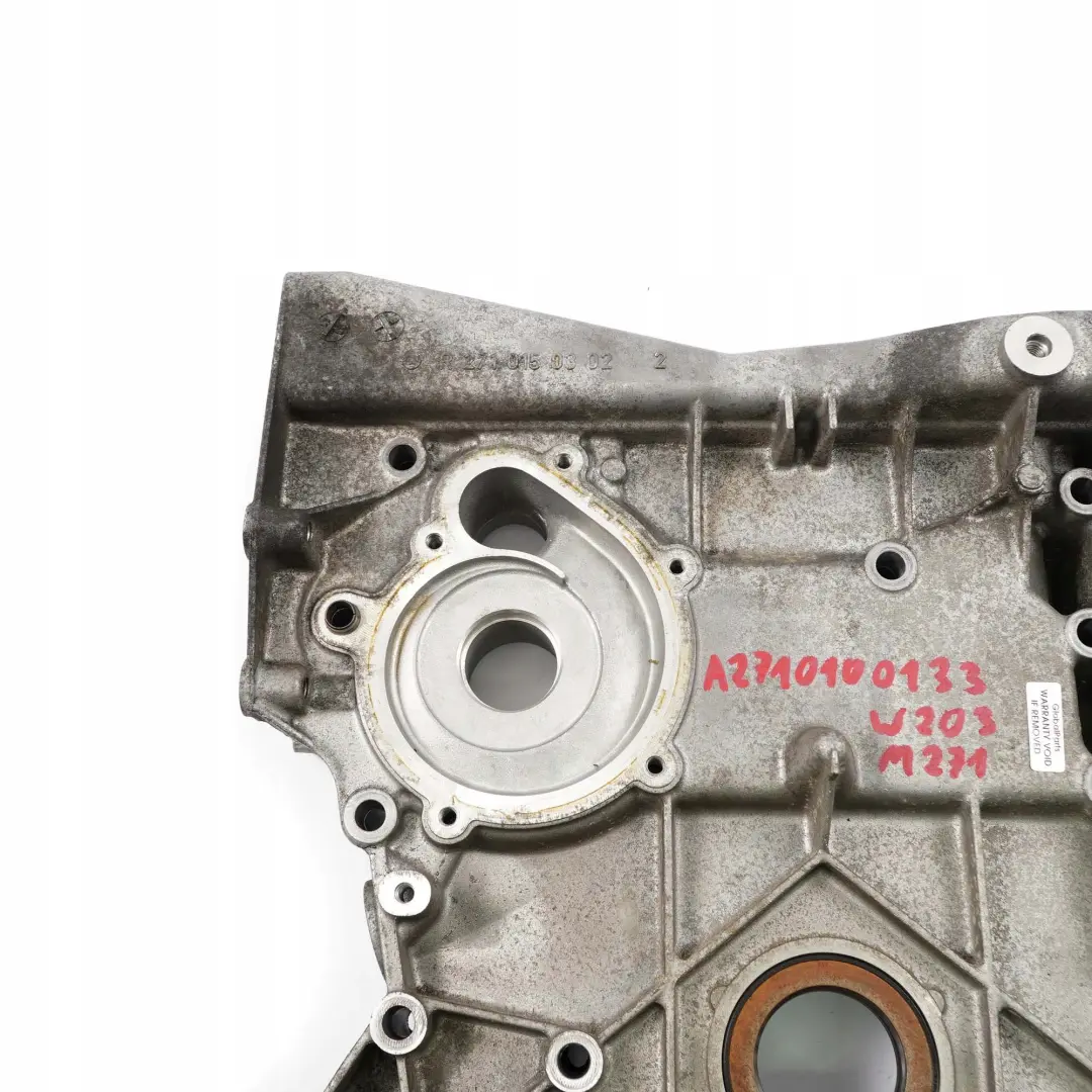 Mercedes-Benz W203 W204 W211 M271 Petrol Gearbox Timing Case Cover to with Part number A2710100133 Mercedes-Benz W203 W204 W211 M271 Petrol Gearbox Timing Case Cover - SKU A2710100133 - Part number A2710100133
