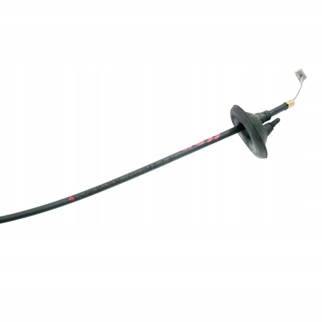 Mercedes-Benz Vito Viano W639 Engine Bonnet Hood Lock Release Cable to with Part number A6397500159 Mercedes-Benz Vito Viano W639 Engine Bonnet Hood Lock Release Cable - SKU A6397500159 - Part number A6397500159
