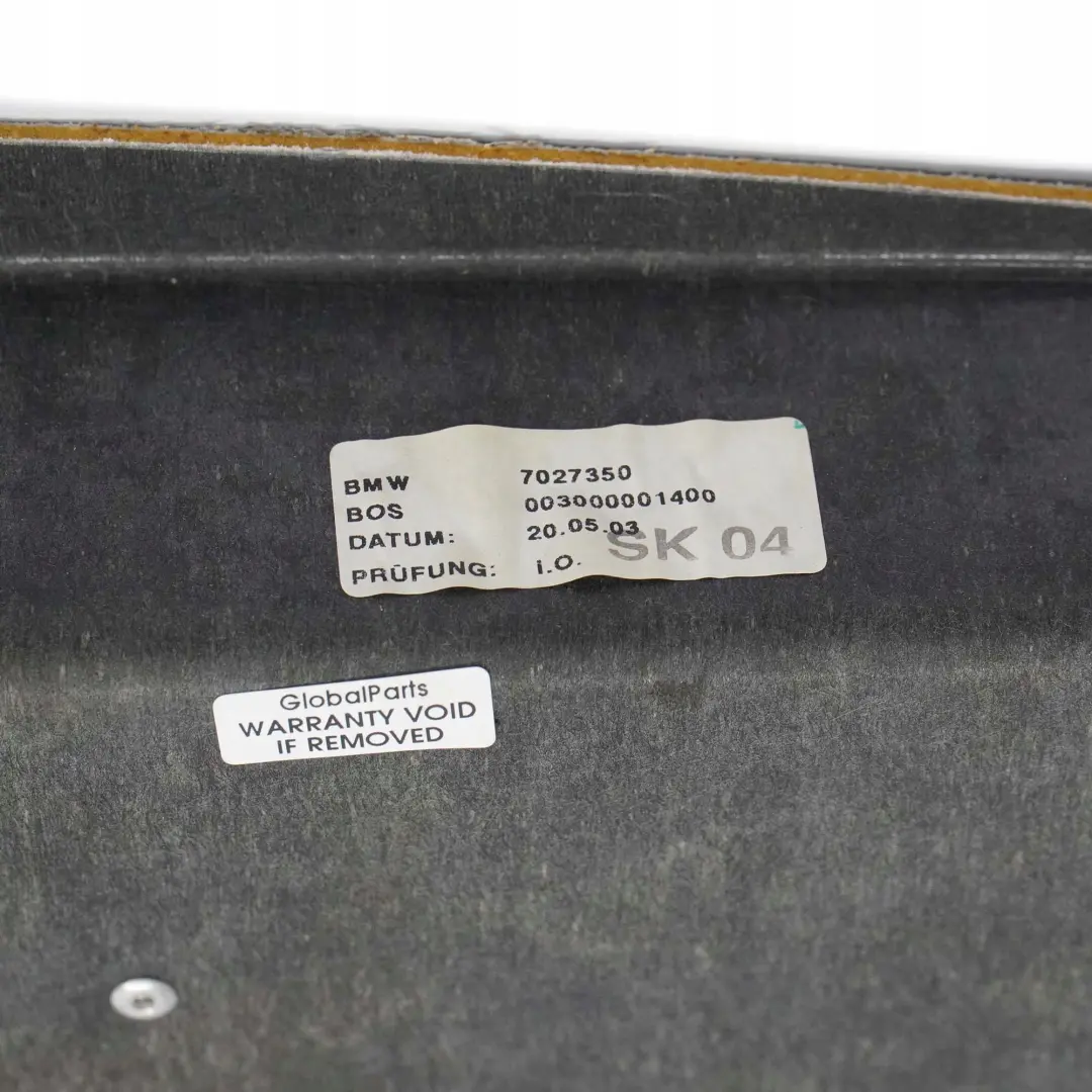 BMW 7 Reihe E65 Heckscheibe Elektrisch Sonnenschutzrollo Basaltgrau Grau - SKU 7157074 - Teilenummer 7157074