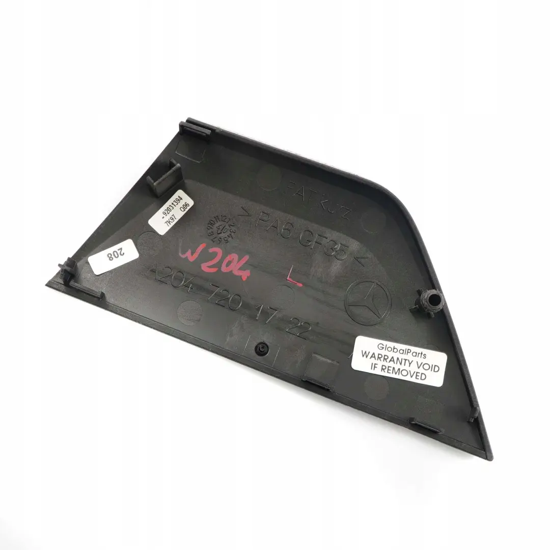 Junta Tapa Puerta Delantera Izquierda para Mercedes W204 con número de pieza A2047201722 Mercedes W204 Junta Tapa Puerta Delantera Izquierda - SKU A2047201722 - Número de pieza A2047201722