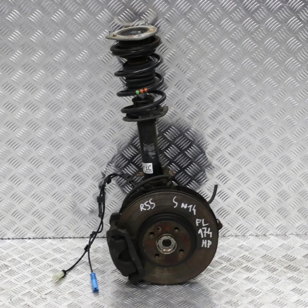 Mini R55 Clubman S N14 delantero izquierdo resorte pata freno suspensión cubo - SKU 6784513 - Número de pieza 6784513