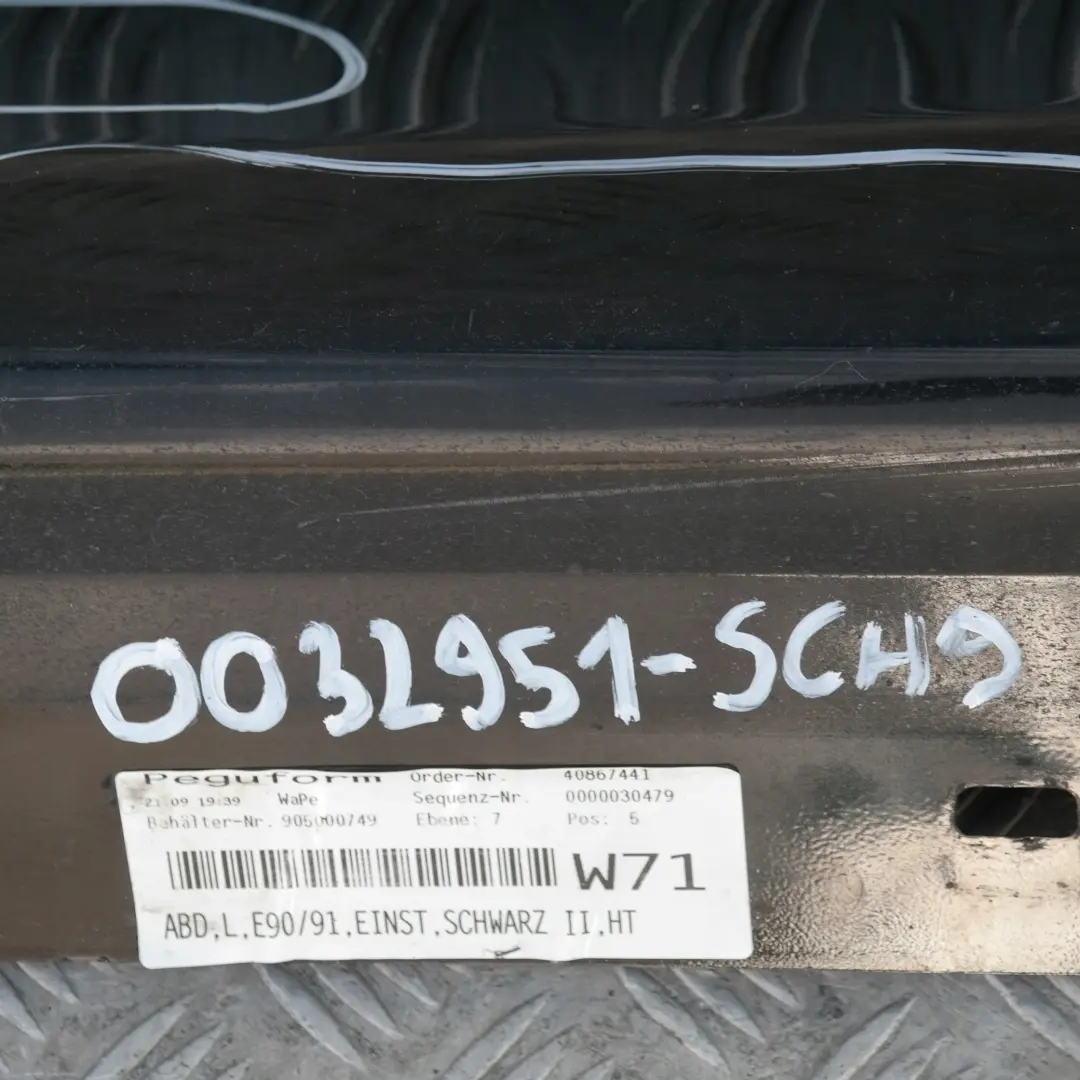 BMW E90 listwa nakładka próg lewy schwarz II 668 - SKU 0032951-SCH9 - Numer Części 32951