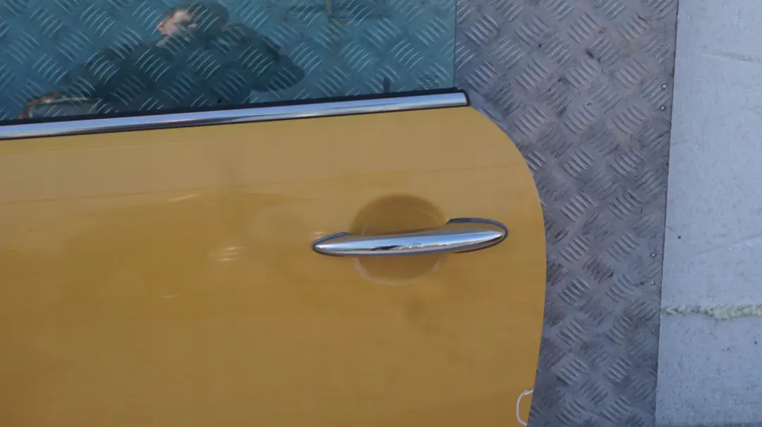 Door Front Left N/S Mellow Yellow - A58 to BMW MINI Cooper 3 R55 R56 R57 R58 R59 with Part number 2755935 BMW MINI Cooper 3 R55 R56 R57 R58 R59 Door Front Left N/S Mellow Yellow - A58 - SKU 2755935-MY3 - Part number 2755935