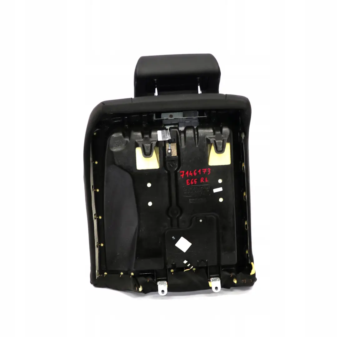 BMW E65 Asiento Trasero Izquierdo Funda Respaldo Climatizada Cuero Nasca Negro - SKU 7146173 - Número de pieza 7146173
