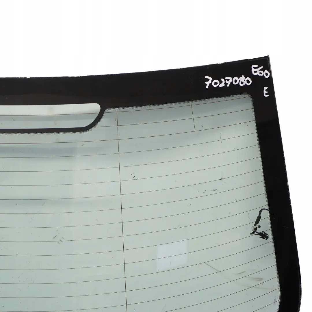 Boot Window Glass Green AS2 to BMW 5 Series E60 Saloon Rear with Part number 7027080 BMW 5 Series E60 Saloon Rear Boot Window Glass Green AS2 - SKU 7027080 - Part number 7027080