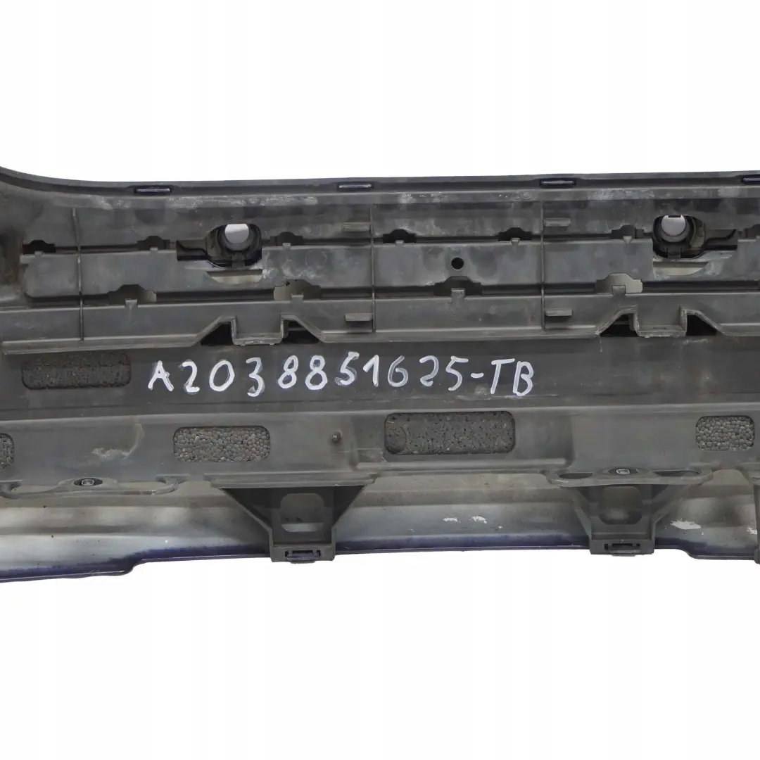 Mercedes-Benz C W203 Rear Bumper Trim Panel Tanzanitblau Tanzanite Blue - 359 to with Part number A2038851625 Mercedes-Benz C W203 Rear Bumper Trim Panel Tanzanitblau Tanzanite Blue - 359 - SKU A2038851625-TB - Part number A2038851625
