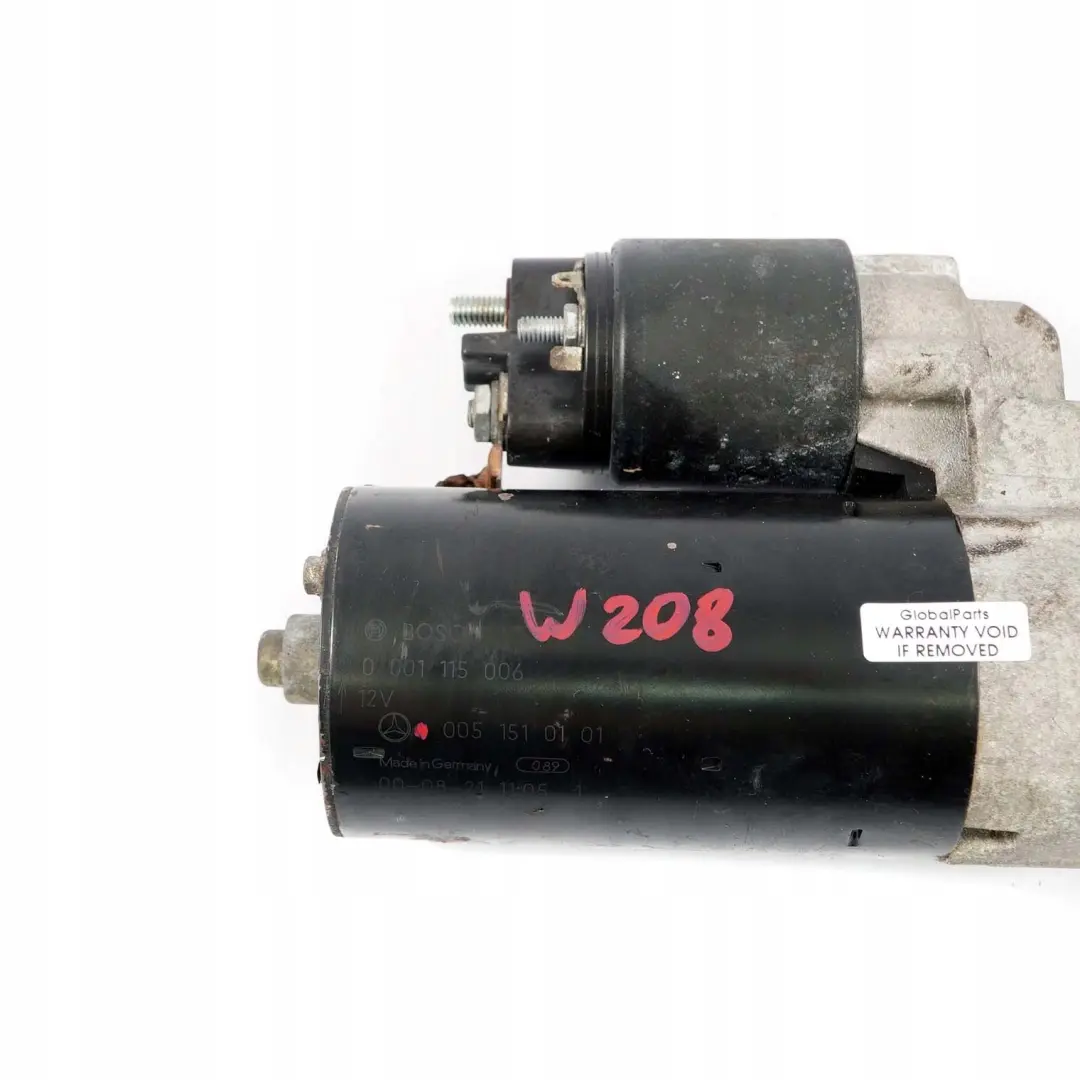 Mercedes-Benz W202 W203 W208 W220 M112 M113 Engine Starter Motor to with Part number A0051510101 Mercedes-Benz W202 W203 W208 W220 M112 M113 Engine Starter Motor - SKU rhd-A0051510101 - Part number A0051510101