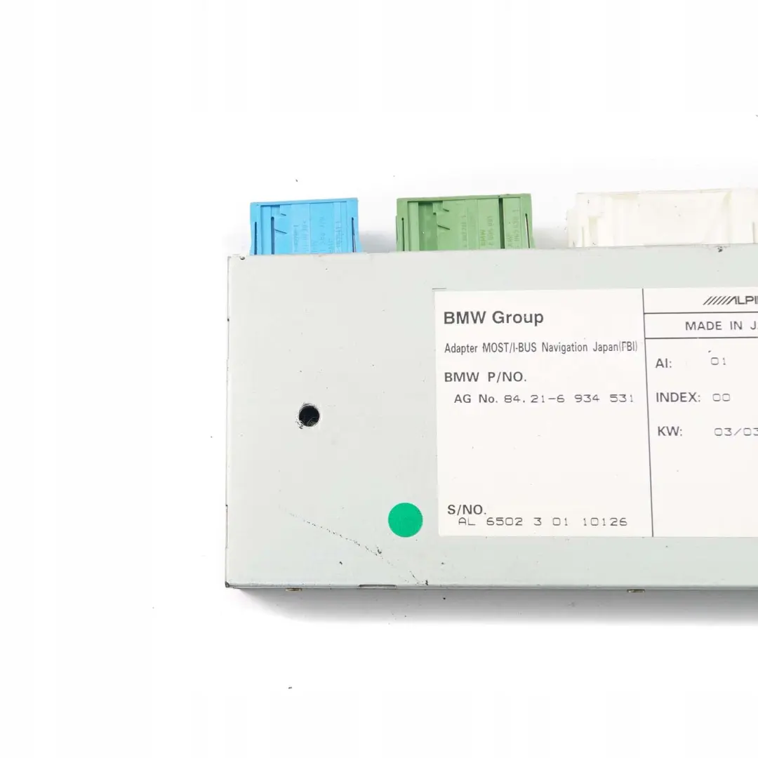 Telephone Navigation Adapter to BMW 7 Series E65 E66 E67 with Part number 6938360 BMW 7 Series E65 E66 E67 Telephone Navigation Adapter - SKU 6938360 - Part number 6938360