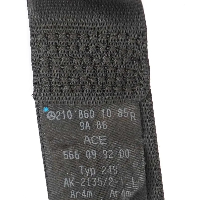  Mercedes-Benz E-Class W210 S210 Rear Right O/S Seat Belt Black - SKU A2108601085 - Part number A2108601085