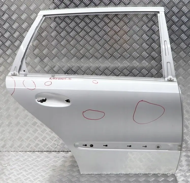 Benz E Class S211 Estate Door Rear Right O/S Brilliant Silver - 744U to Mercedes with Part number A2117300405 Mercedes Benz E Class S211 Estate Door Rear Right O/S Brilliant Silver - 744U - SKU A2117300405-BS - Part number A2117300405