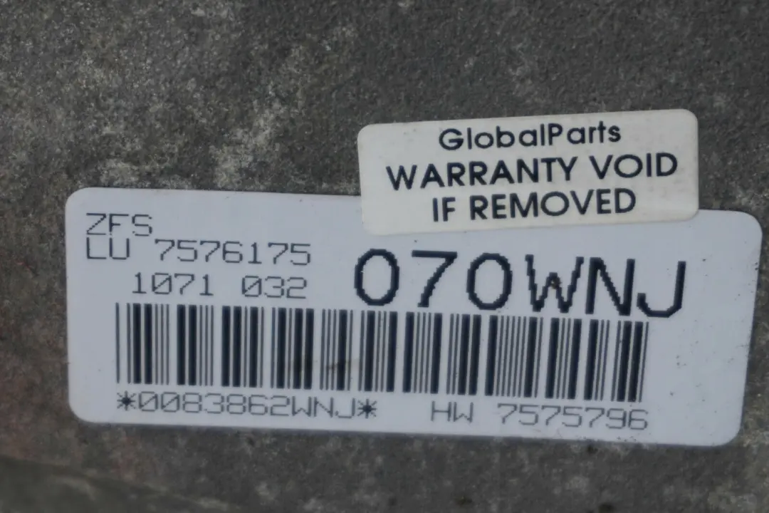 N52N N53 Automatic Auto Gearbox GA6HP19Z WARRANTY BMW 3 Series E90 E91 E92 325i - SKU 7576175 - Part number 7576175