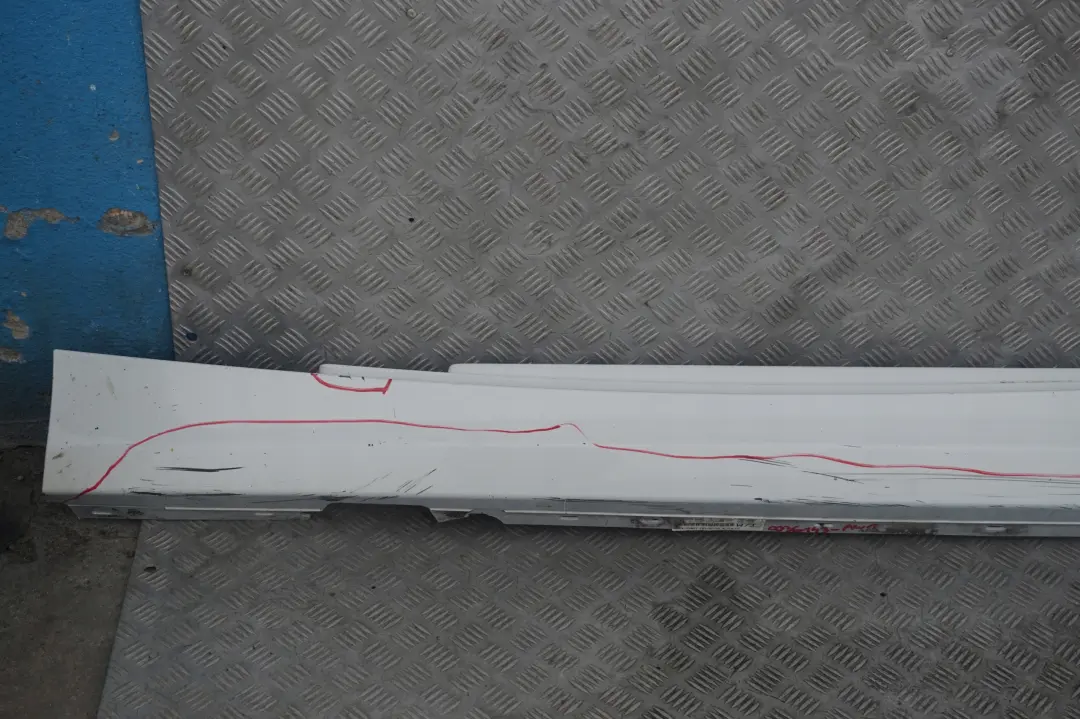BMW 1 Series 1 E81 E82 E88 Sill Strip Side Skirt Left N/S Alpinweiss White - SKU 0036143-AW1 - Part number 0036143