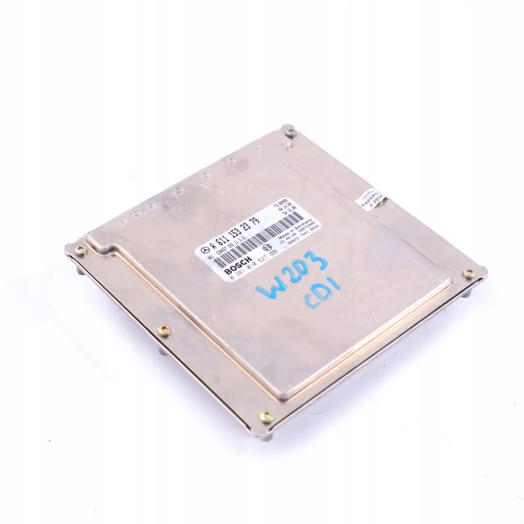Mercedes-Benz W203 C 220 CDI OM611 Engine Control Unit Module ECU to with Part number A6111532379 Mercedes-Benz W203 C 220 CDI OM611 Engine Control Unit Module ECU - SKU A6111532379 - Part number A6111532379