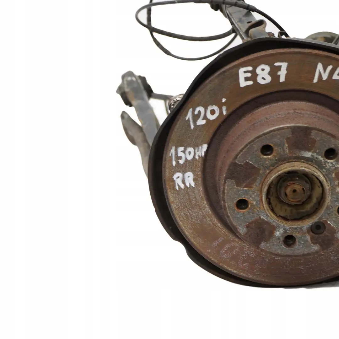 N46 Rear Right O/S Spring Strut Leg Brake Suspension Hub Manual to BMW 1 E87 120i with Part number 6774810 BMW 1 E87 120i N46 Rear Right O/S Spring Strut Leg Brake Suspension Hub Manual - SKU 6774810-30 - Part number 6774810