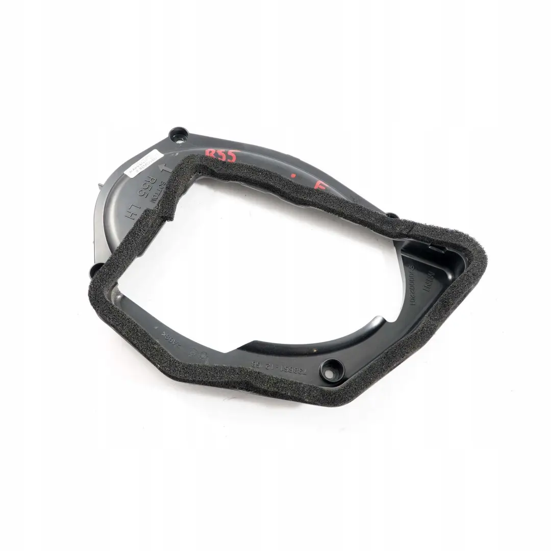 Left N/S Lateral Trim Panel Hi-Fi Loudspeaker Holder Bracket to BMW Mini R55 Rear with Part number 9211152 BMW Mini R55 Rear Left N/S Lateral Trim Panel Hi-Fi Loudspeaker Holder Bracket - SKU 9211152 - Part number 9211152