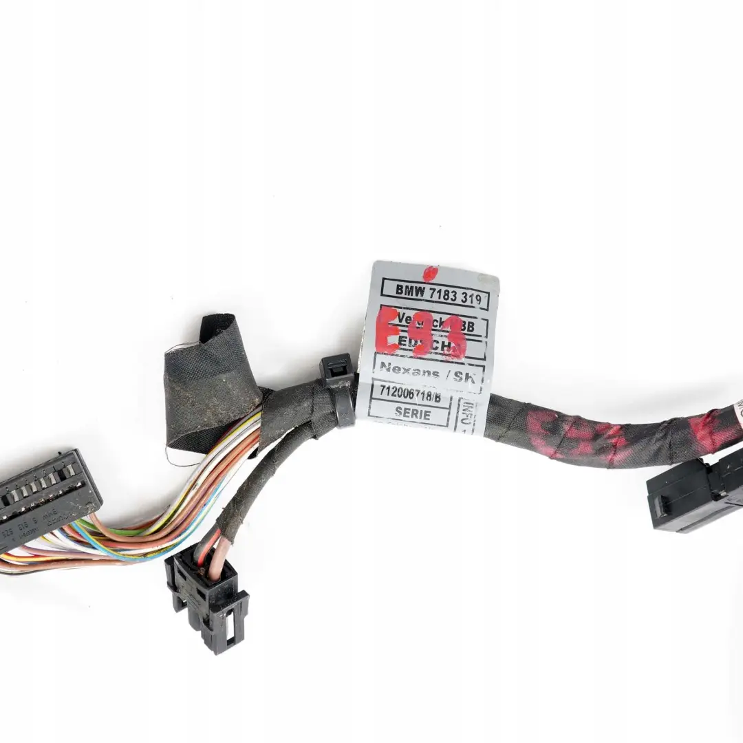 BMW 3 E93 Convertible Folding Top Hardtop Roof Wiring Cable Harness - SKU 7183319 - Part number 7183319