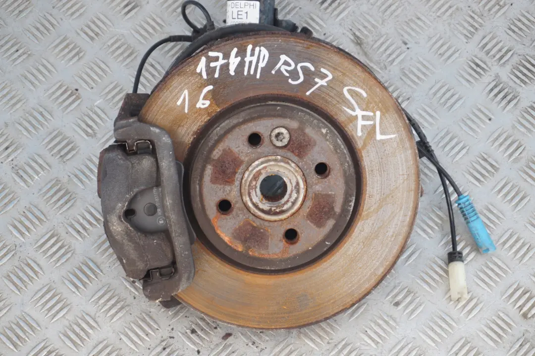 Front Left N/S Spring Strut Suspension Leg Brake Hub to BMW Mini R57 Cabrio S N18 with Part number 6789553 BMW Mini R57 Cabrio S N18 Front Left N/S Spring Strut Suspension Leg Brake Hub - SKU 6789553-1 - Part number 6789553