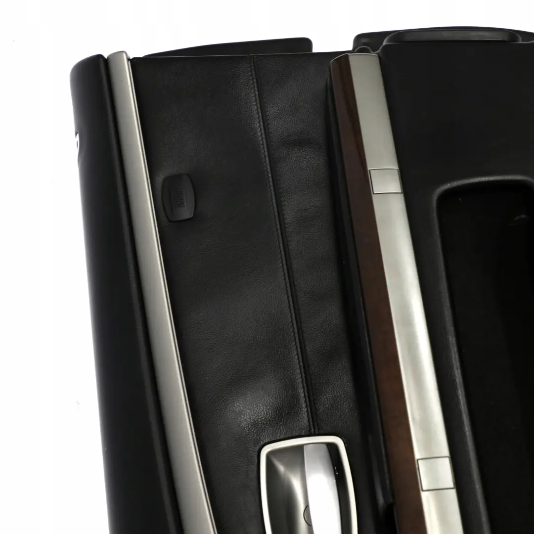 BMW 7 er E65 E66 Türverkleidung Abdeckung Vorne Rechts Leder Nasca Schwarz - SKU 9154458 - Teilenummer 9154458