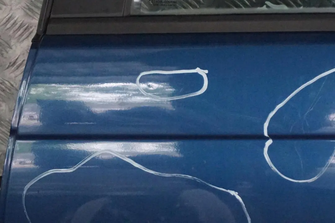 BMW E46 Drzwi lewe lewy tył Topasblau - SKU 7034153-TPB - Numer Części 7034153