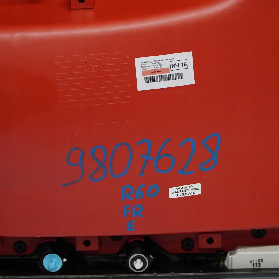 Türverkleidung Vorn Rechts Schwarz Pure Red Rot für BMW Mini Countryman R60 mit Teilenummer 9807628 BMW Mini Countryman R60 Türverkleidung Vorn Rechts Schwarz Pure Red Rot - SKU 9807628 - Teilenummer 9807628