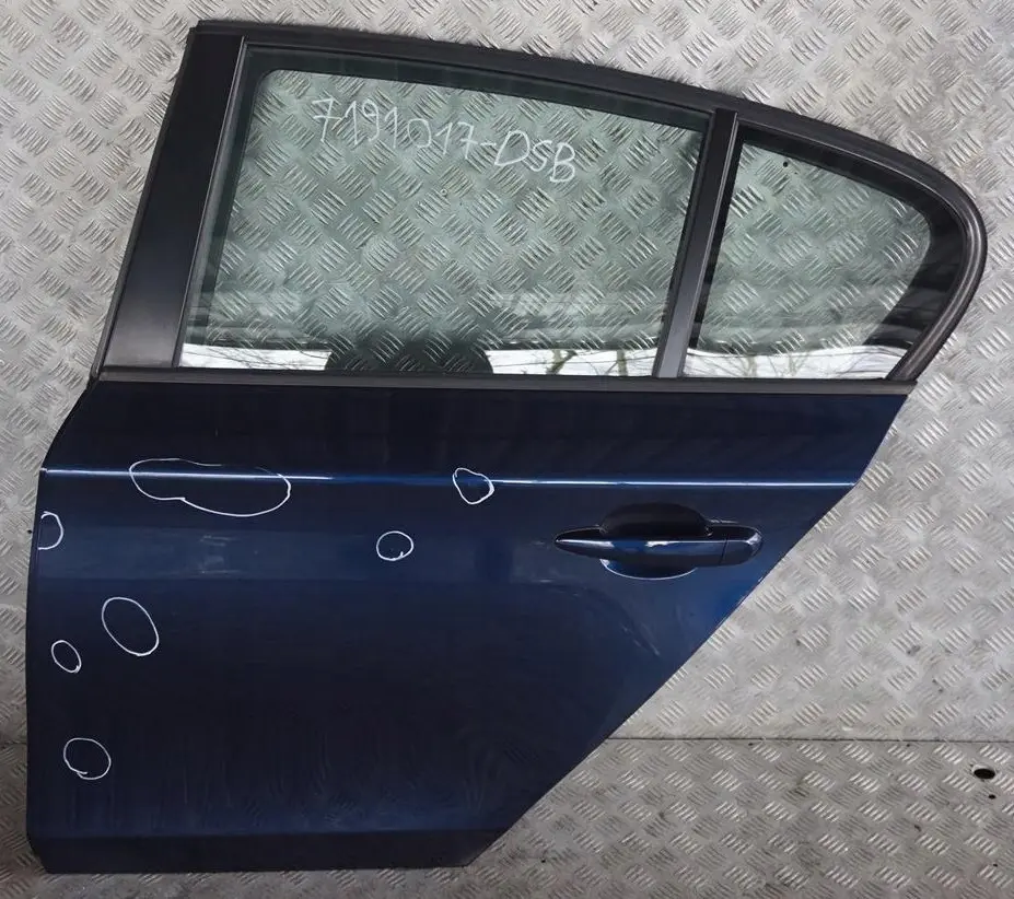 BMW E87 LCI Conducteur Porte Arriere Gauche Bleu Fonce Metallique A76