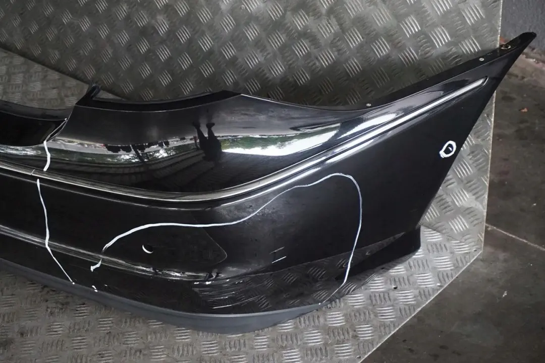 Mercedes CLC CL203 Rear Bumper Trim Panel Obsidian Black - 197U - SKU A2038801540-OB - Part number A2038801540