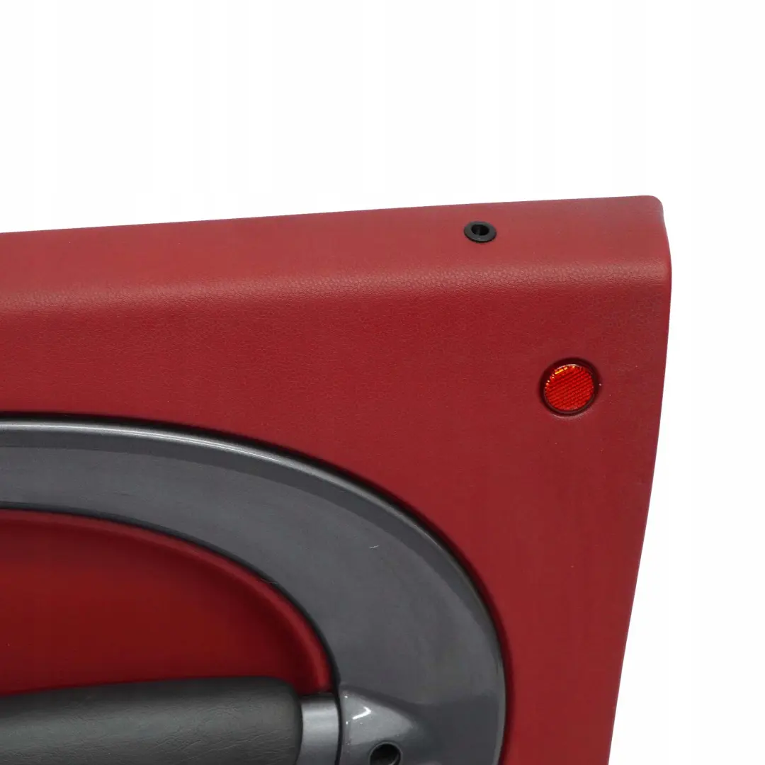 Mini R50 1 Revetement de Porte Gauche Tartan Red Rouge Cuir Anthracite - SKU 7113436 - Numéro de pièce 7113436