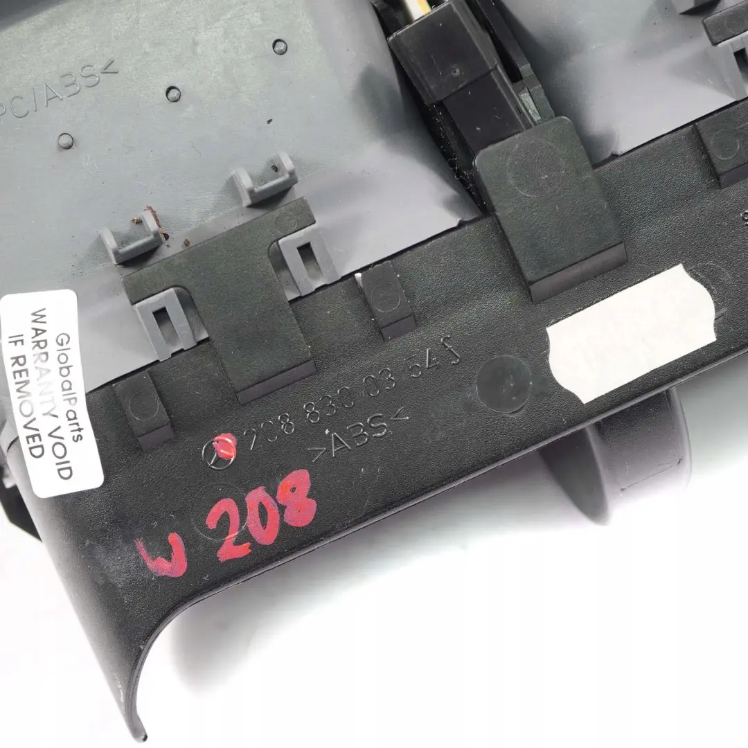  Mercedes-Benz CLK W208 Armaturenbrett Luftdüse Lüftung Mitte Grau - SKU A2088300354 - Teilenummer A2088300354