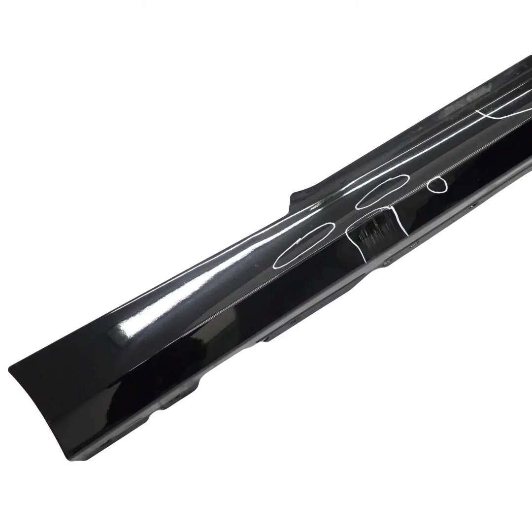 BMW E81 E82 E88 Sill Strip Side Skirt Right Schwarz Black - 668 - SKU 0036142-SCH7 - Numero di parte 0036142