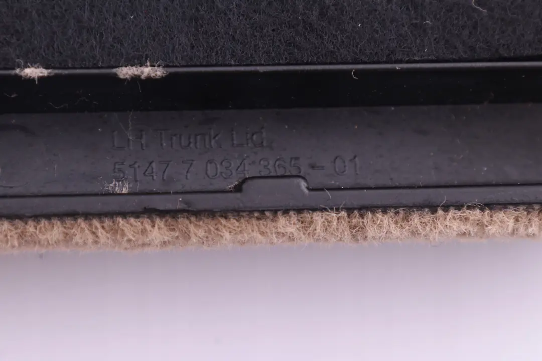 Klappe Gepäckraum Links Hellbeige Beige für BMW X5 er E53 mit Teilenummer 7034369 BMW X5 er E53 Klappe Gepäckraum Links Hellbeige Beige - SKU 7034369 - Teilenummer 7034369