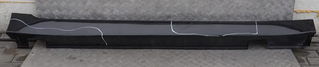 BMW E60N E61N LCI Listello Portiera Apertura Gonna Destra Black Sapphire 475 - SKU 0422465-BS1 - Numero di parte 0422465