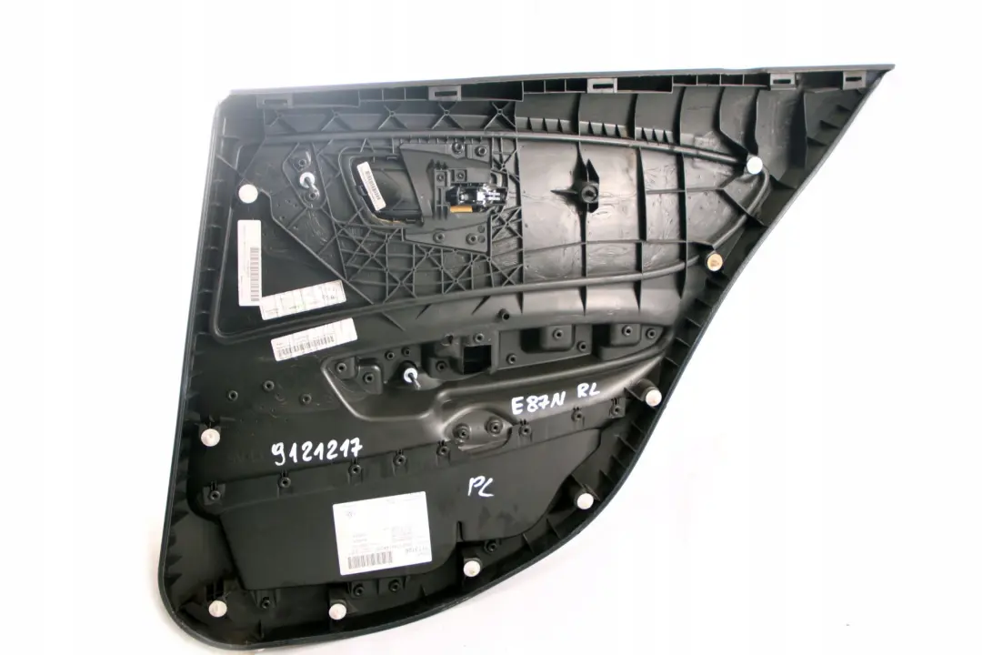 BMW 1 Series E87 LCI Rear Left N/S Door Card Lining Panel Leather Lemon - SKU 9121217 - Part number 9121217