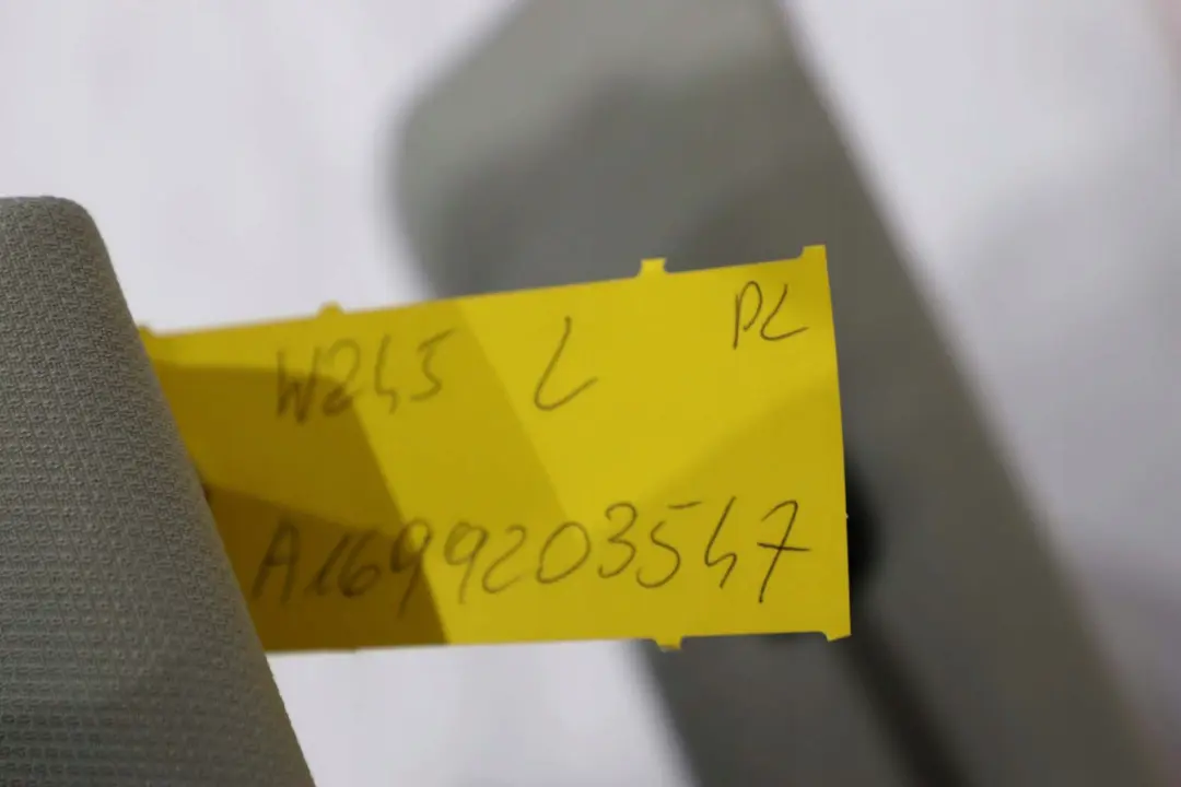 MERCEDES B-KLASA W245 Kanapa oparcie materiał - SKU A1699203547 - Numer Części A1699203547