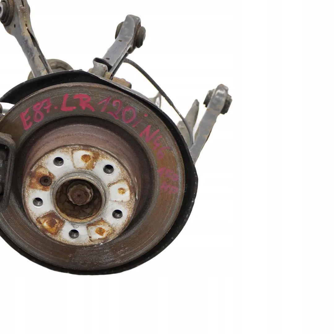 N46 Trasera Izquierda Primavera Strut Pierna Freno Suspension Hub para BMW E87 120i con número de pieza 6774809 BMW E87 120i N46 Trasera Izquierda Primavera Strut Pierna Freno Suspension Hub - SKU 6774809-35 - Número de pieza 6774809