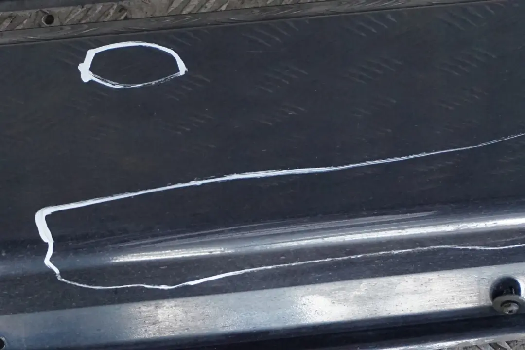 BMW E65 Listello Portiera Apertura Gonna SX Blu Toledo Blu Metallico - SKU 0140037-TDB - Numero di parte 0140037
