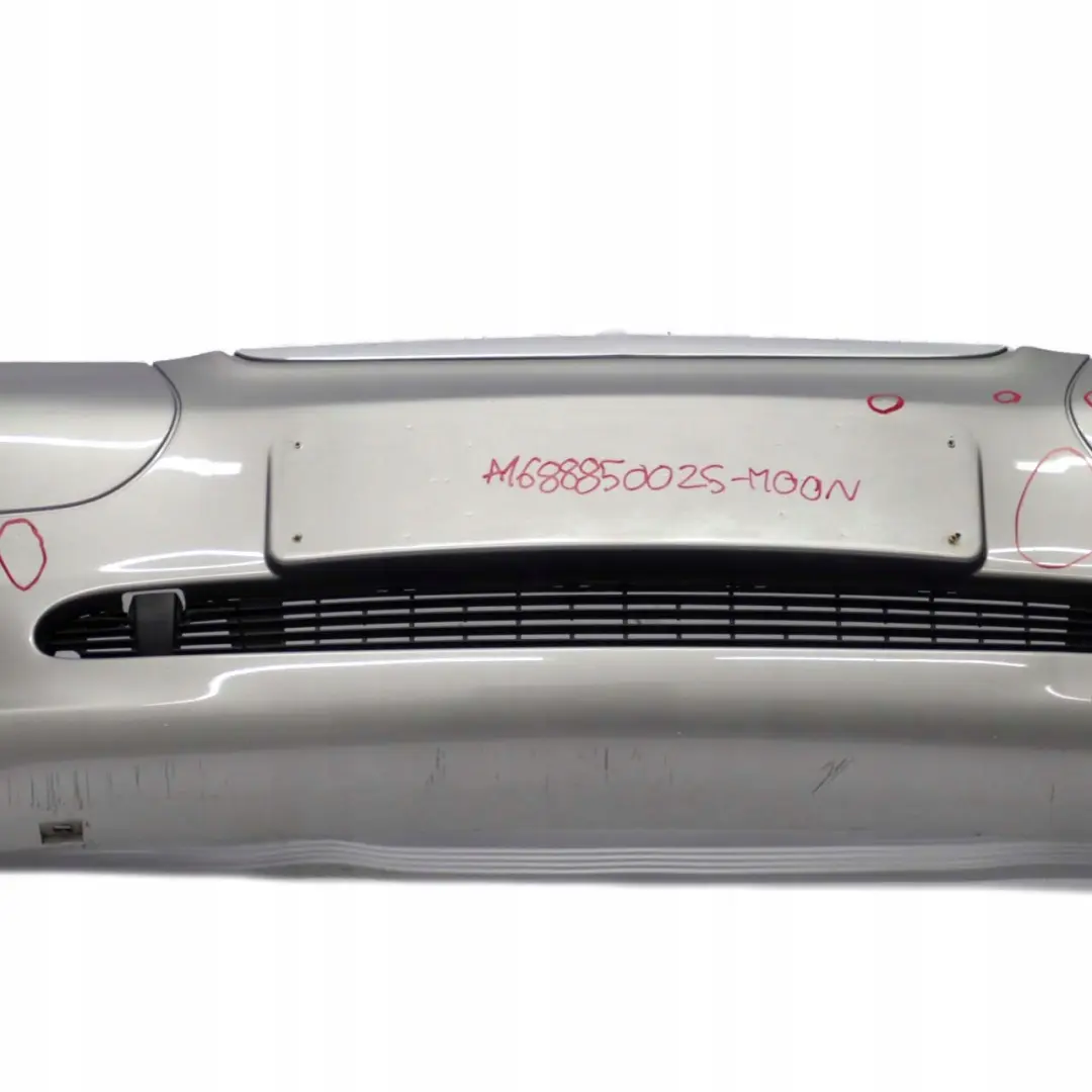 Mercedes W168 Panel Embellecedor Parachoques Delantero Plateado Metalizado 706 - SKU A1688850025-MOON - Número de pieza A1688850025