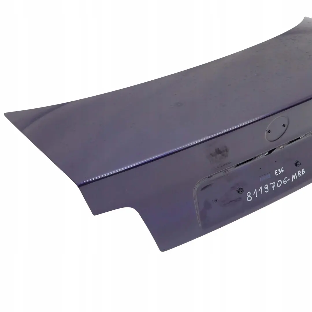 Trunk Boot Lid Tailgate Montrealblau Montreal Blue - 297 to BMW 3 E36 Saloon with Part number 8262029 BMW 3 E36 Saloon Trunk Boot Lid Tailgate Montrealblau Montreal Blue - 297 - SKU 8119706-MRB - Part number 8262029