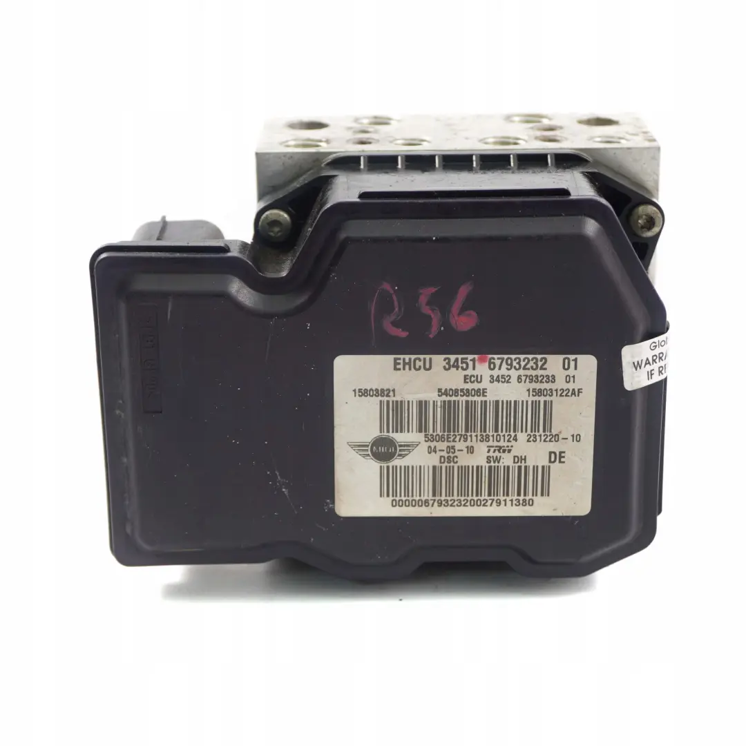 Mini Cooper R55 R56 ABS DSC EHCU Hydro Braking Unit Pump 6793233 - SKU 6793232 - Part number 6793232