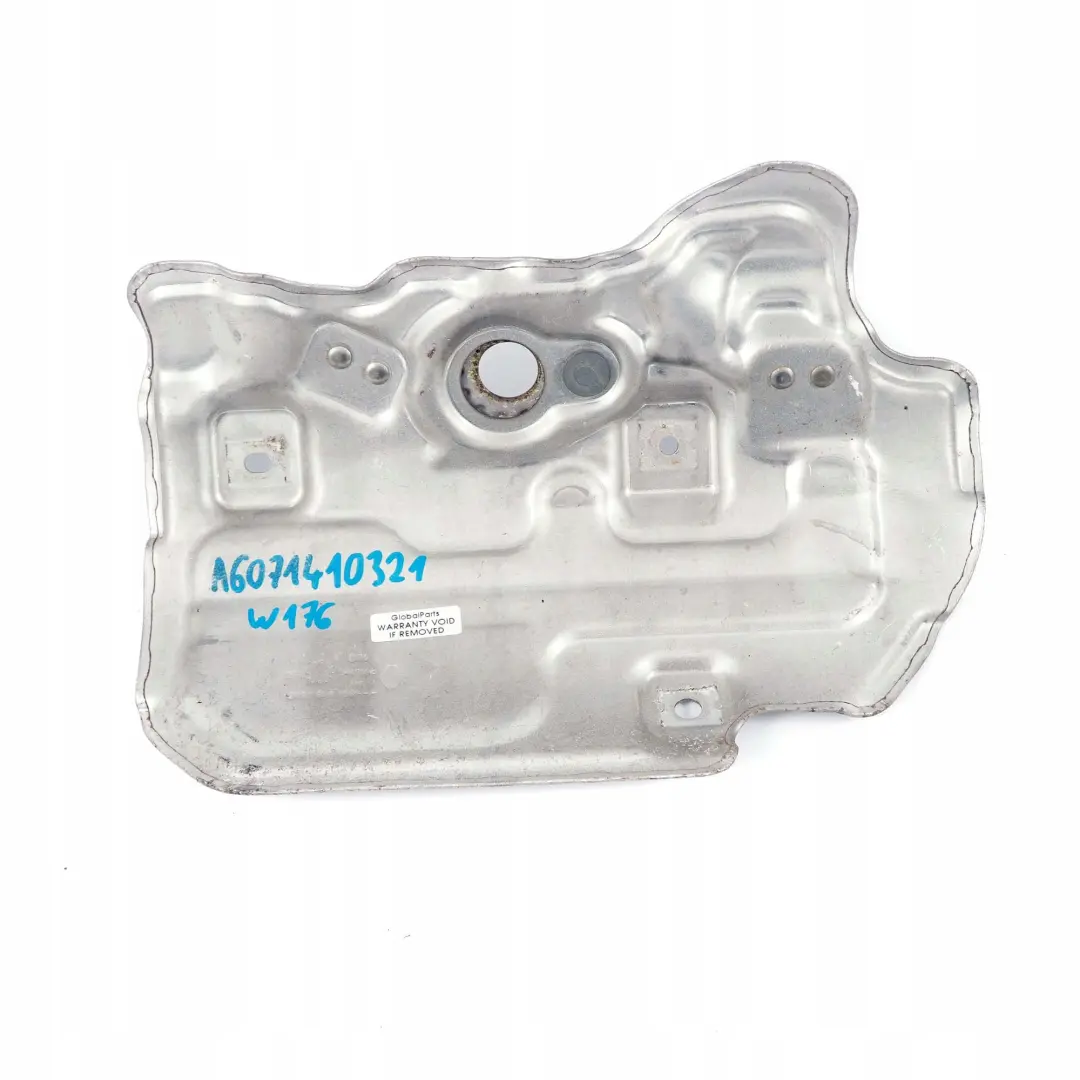 OM607 Piastra schermatura collettore scarico per Mercedes A B W176 W246 con numero di parte A6071410321 Mercedes A B W176 W246 OM607 Piastra schermatura collettore scarico - SKU A6071410321 - Numero di parte A6071410321