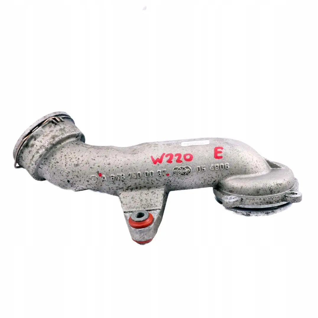 Class W220 Diesel Turbo Intercooler Connector Hose Pipe to Mercedes S with Part number A2035282082 Mercedes S Class W220 Diesel Turbo Intercooler Connector Hose Pipe - SKU A6481400287 - Part number A2035282082