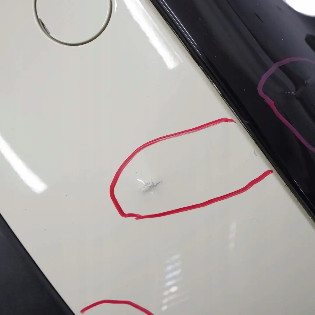 Complete Rear Bumper Trim Panel Pepper White - 850 to Mini Clubman R55 with Part number 7264348 Mini Clubman R55 Complete Rear Bumper Trim Panel Pepper White - 850 - SKU 7264348-PW - Part number 7264348