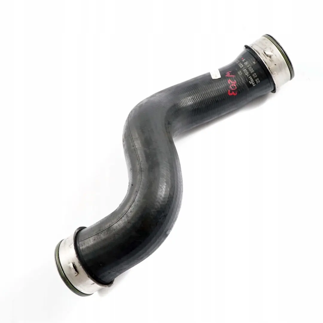 Mercedes-Benz C W203 OM611 Air Charge Intake Intercooler Right Hose to with Part number A2035280282 Mercedes-Benz C W203 OM611 Air Charge Intake Intercooler Right Hose - SKU A2035280282 - Part number A2035280282