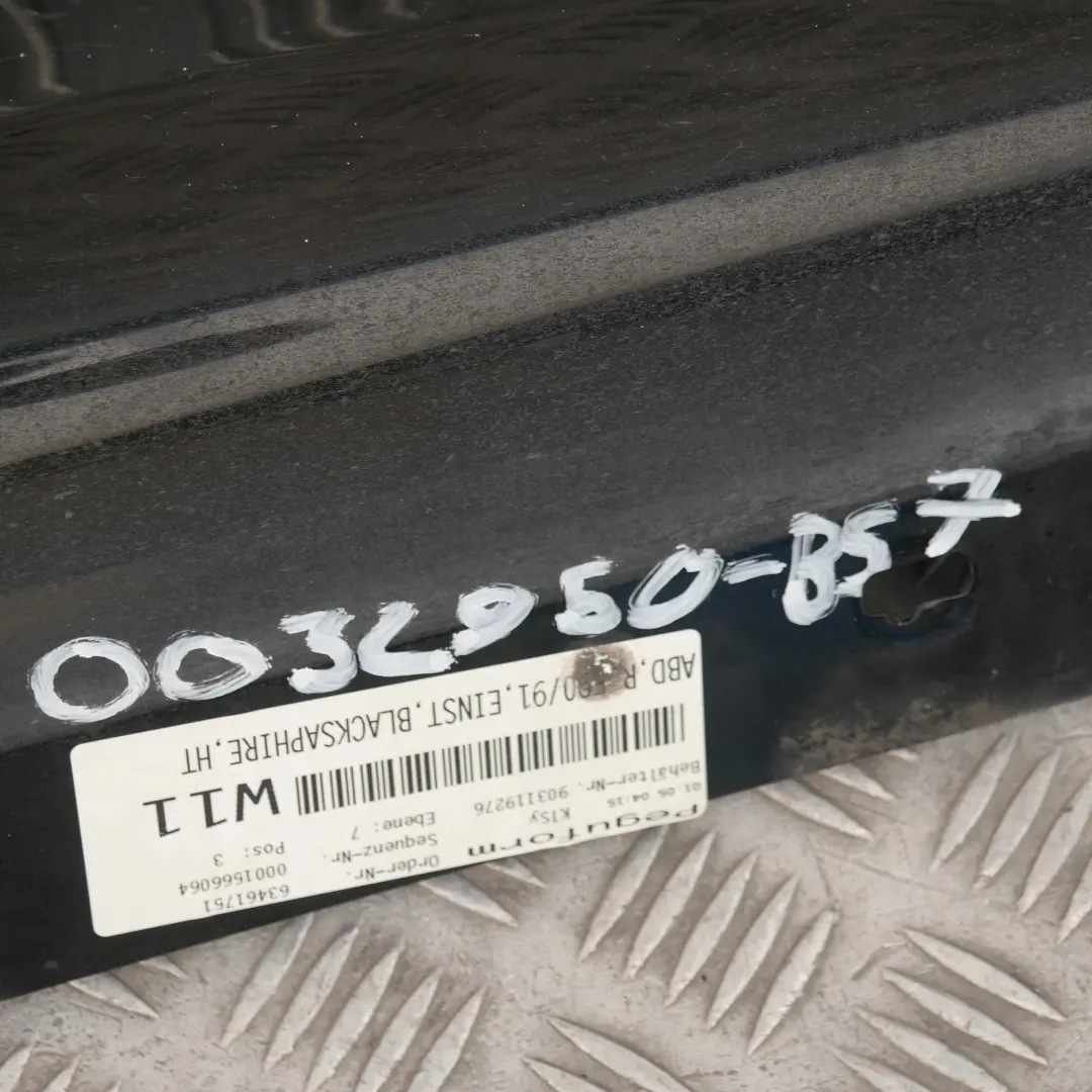 Bas de Porte Couverture Seuil Droite Noir Sapphire Metallique pour BMW 3 E90 E91 à propos du numéro de pièce 32950 BMW 3 E90 E91 Bas de Porte Couverture Seuil Droite Noir Sapphire Metallique - SKU 0032950-BS7 - Numéro de pièce 32950