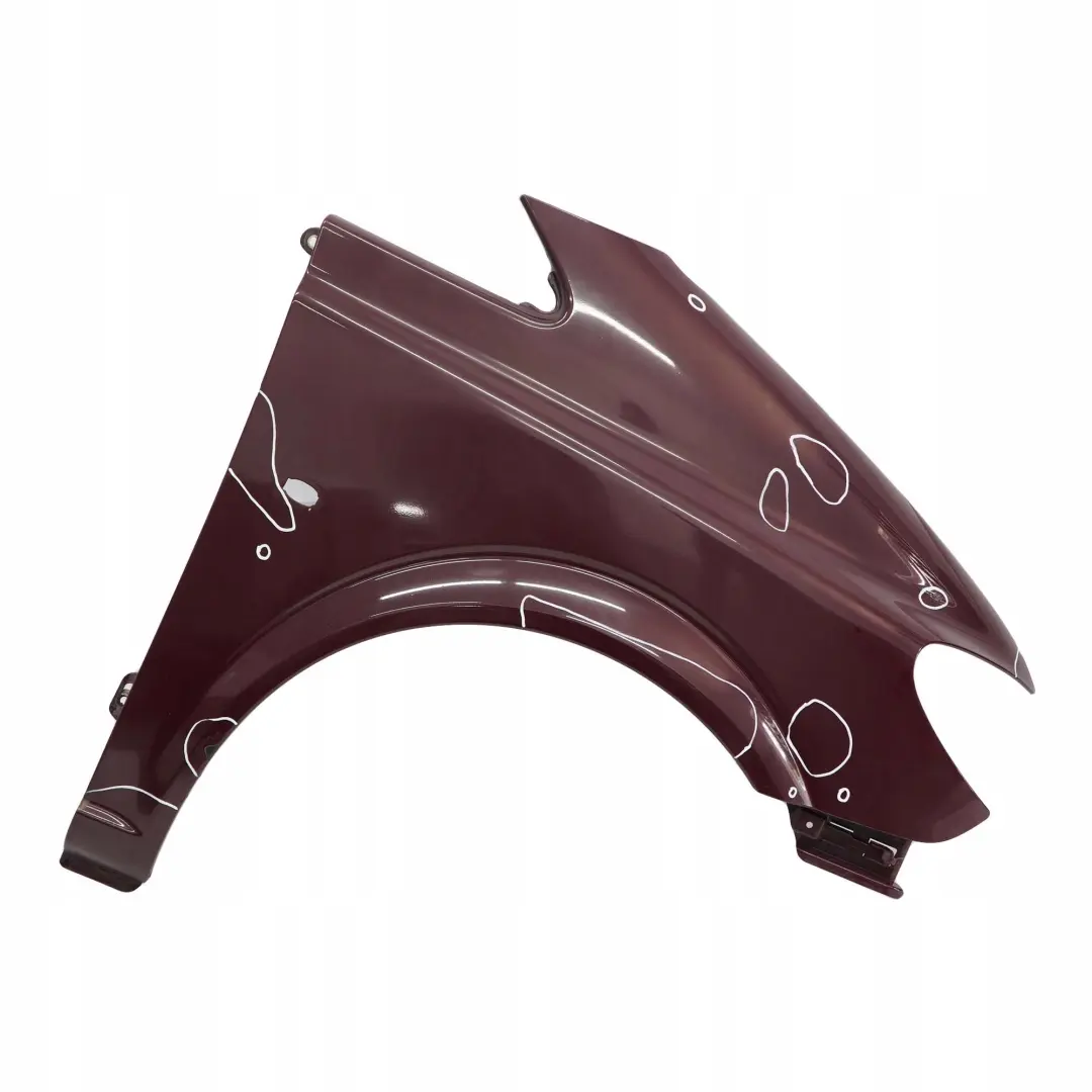 Mercedes-Benz Vito Viano W639 Front Right O/S Wing Panel Fender Velvet Red 3583 to with Part number A6396305207 Mercedes-Benz Vito Viano W639 Front Right O/S Wing Panel Fender Velvet Red 3583 - SKU A6396305207-VR - Part number A6396305207