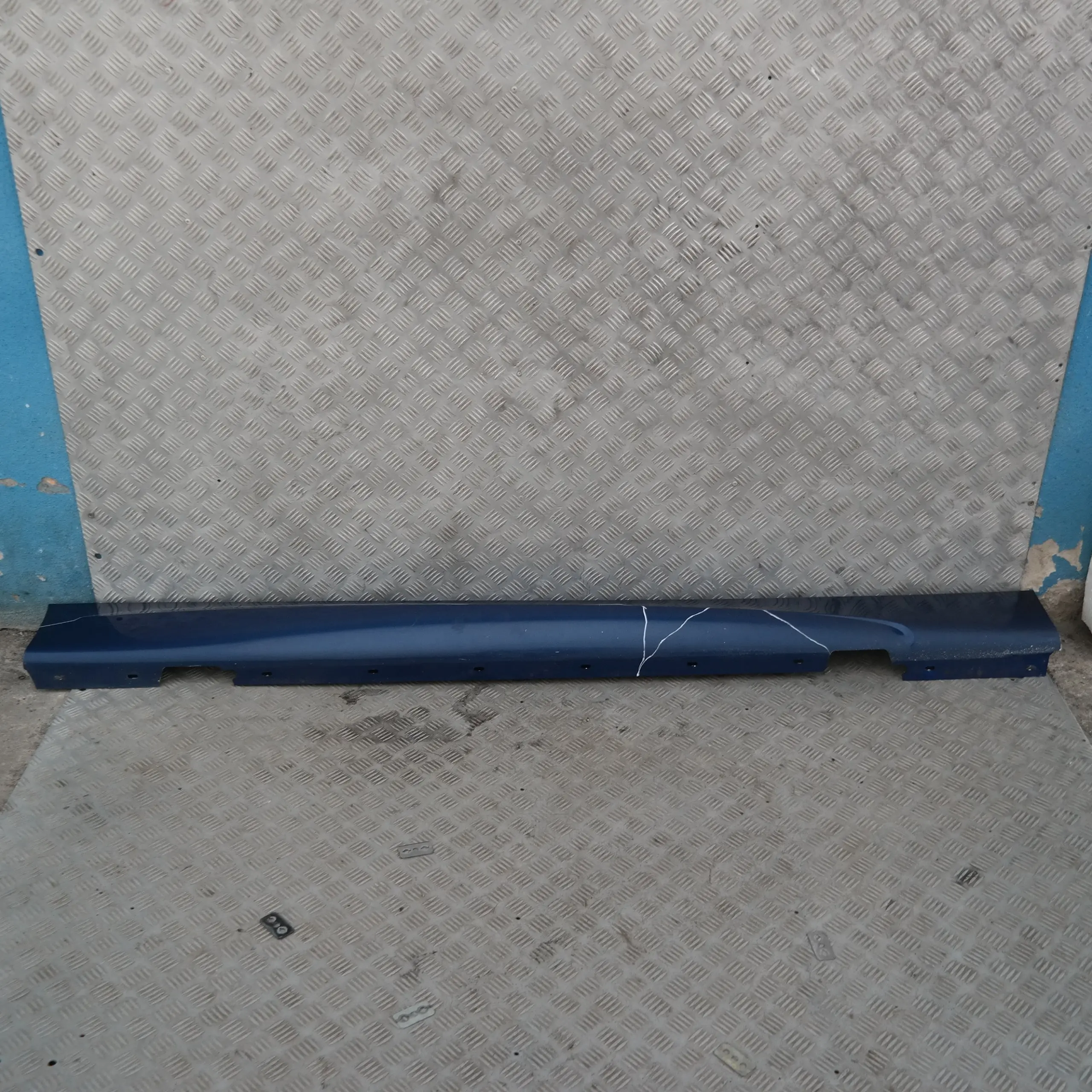 BMW 1 SERIES E87 E87N M SPORT Sill Strip Side Skirt Right O/S Le Mans Blau Blue