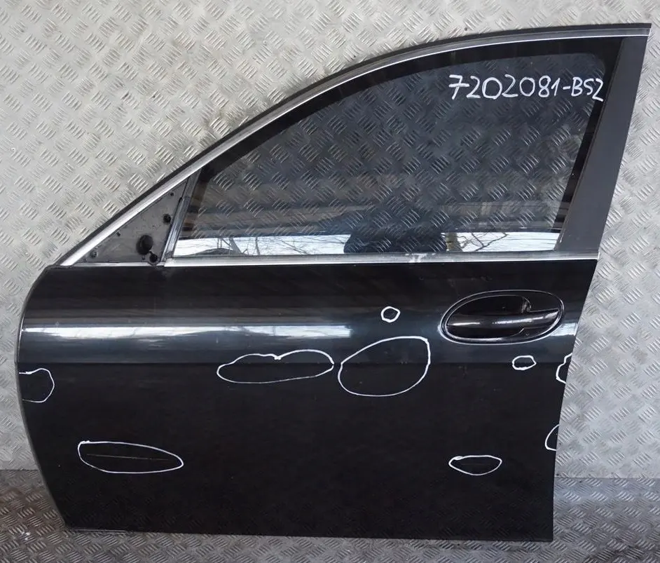 BMW 7 er E65 E66 2 Fahrerseite Tür vorne links Black Sapphire Metallic - 475 - SKU 7202081-BS2 - Teilenummer 7202081