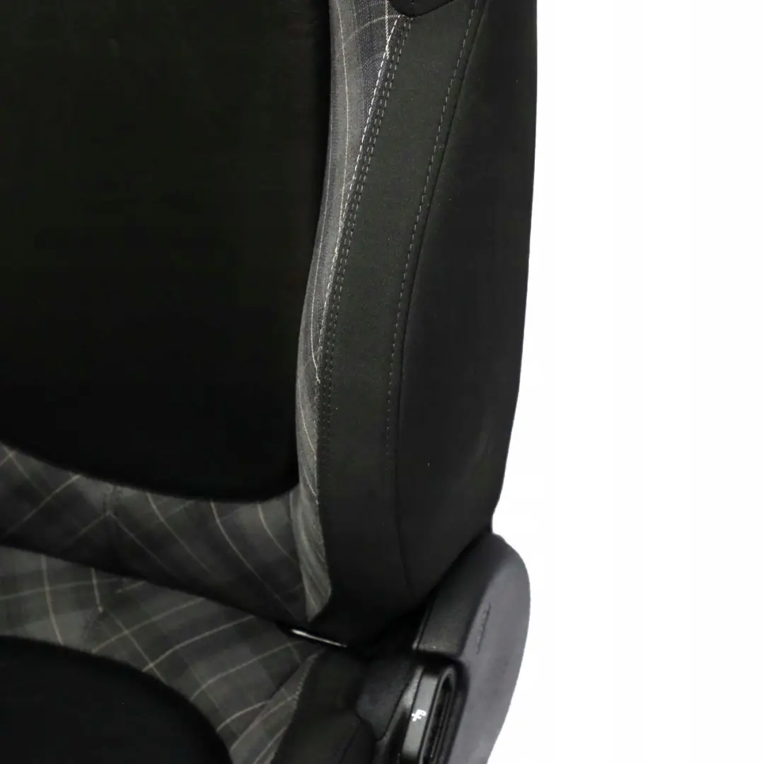 Tela / Cuero Interior Asientos Deportivos Negro Carbono para Mini Cooper One con número de pieza F55 Mini Cooper One Tela / Cuero Interior Asientos Deportivos Negro Carbono - SKU F55 Fabric / Leather Sport Seats (FYE1) - Número de pieza F55